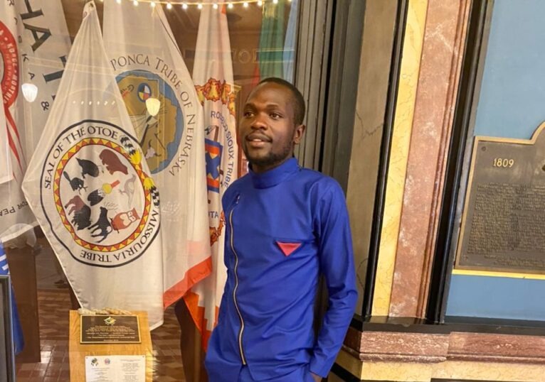 Michael Ongaro at a community event